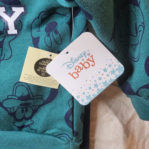 Disney Baby Team Mickey 2 Piece 12-18M Boy’s Sweat Shirt & Pants - New - Picture 2 of 4